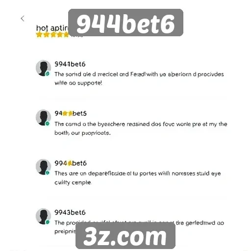Histórico de feedbacks sobre o suporte da 944bet6